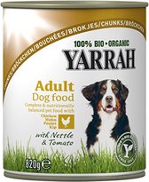 Yarrah Biologische Hondenvoer - Brokjes in Saus - Kip - Hondenvoer - 6 x 820 g