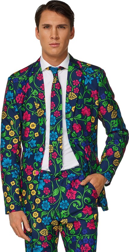 klimaat fragment Outlook Suitmeister Floral - Mannen Kostuum - Gekleurd - Carnaval - Maat M | bol.com