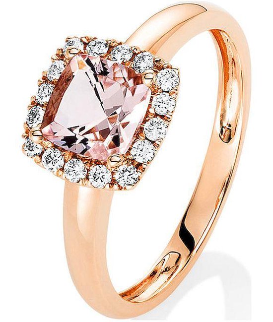 Diamanten edelsteen ring - 14K 585 / - rose goud - 0.16 kt. - 0,88 ct. |  bol.com
