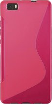 Comutter silicone cover Huawei Ascend P8 roze