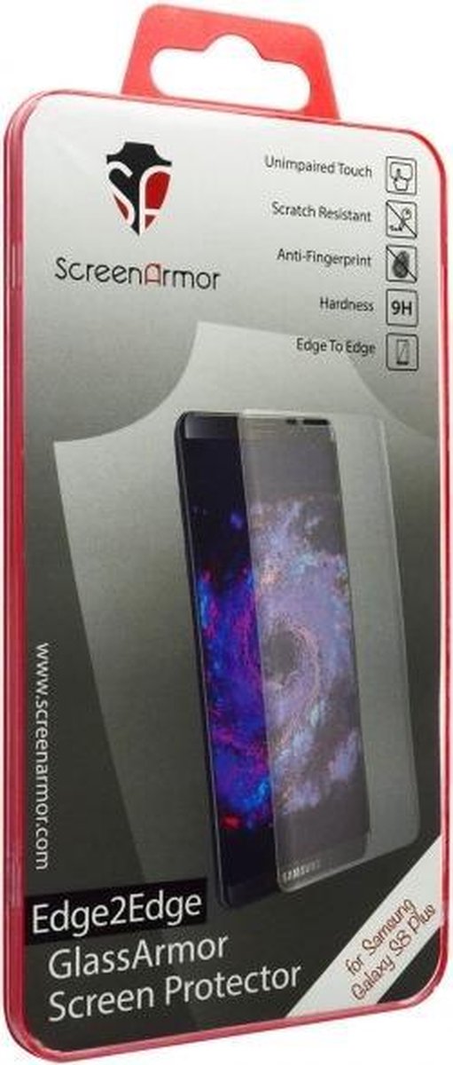ScreenArmor Edge2Edge Glass Screenprotector Transparant Samsung Galaxy S8 Plus