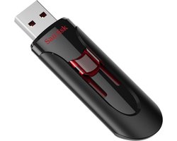 Sandisk Cruzer Glide 3.0 - USB Stick - 128GB - USB3.2/3.0 - Type-A - 100 MB/s - Zwart