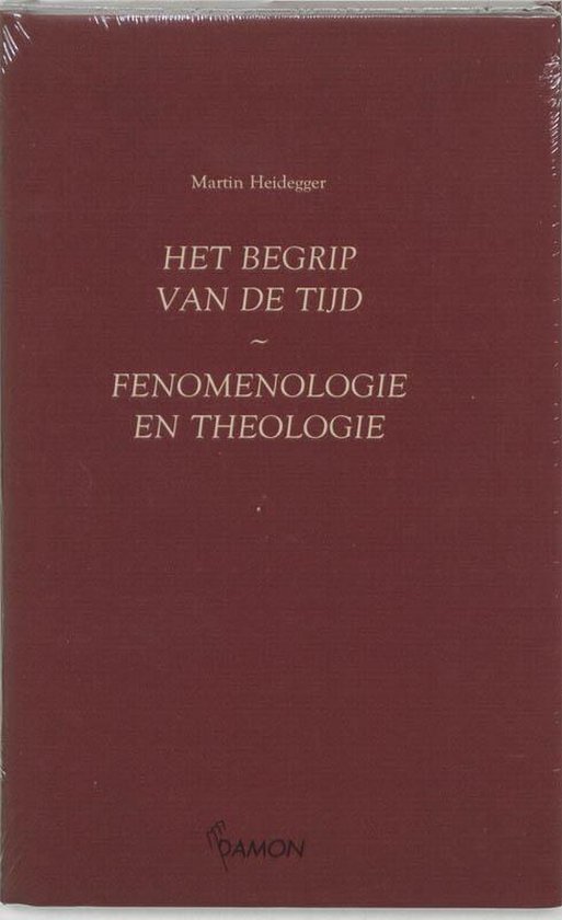 Cover van het boek 'Het begrip tijd . Fenomenologie en theologie / druk 1' van Martin Heidegger