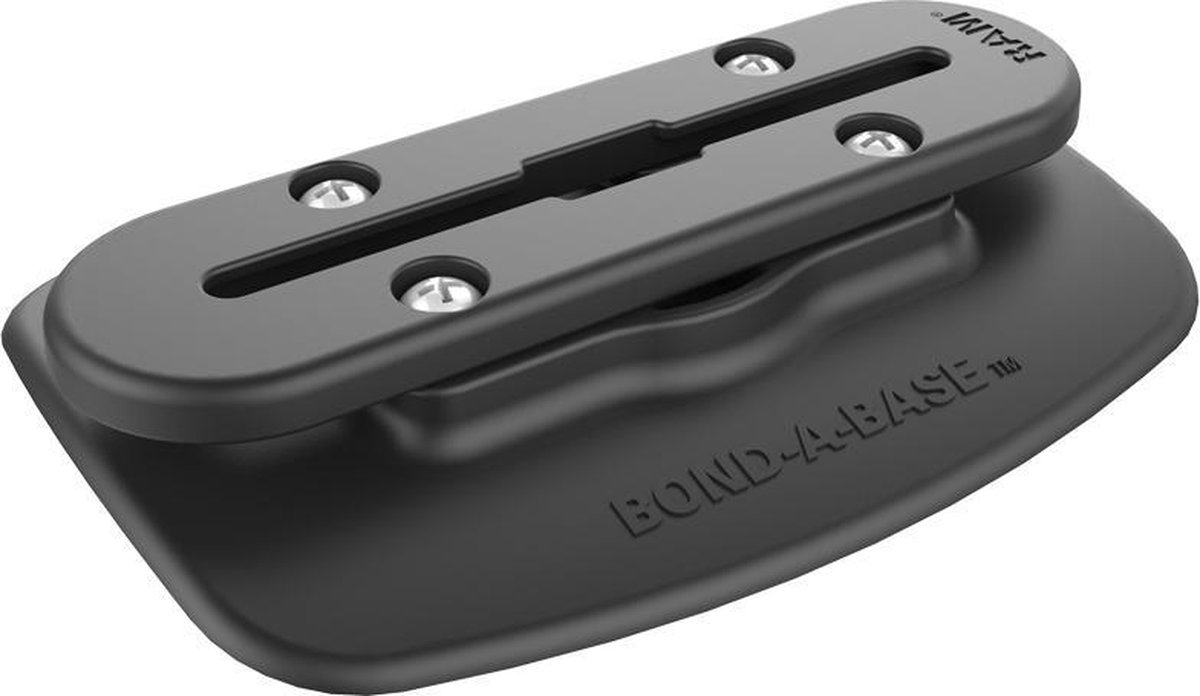 Plakbasis met Tough-Track™ voor opblaasboten RAP-398-BLK-TRACK-AU