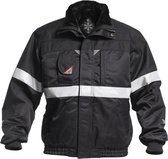 FE Engel Pilot Jas Met Reflectoren 1211-912 - Zwart 20 - S