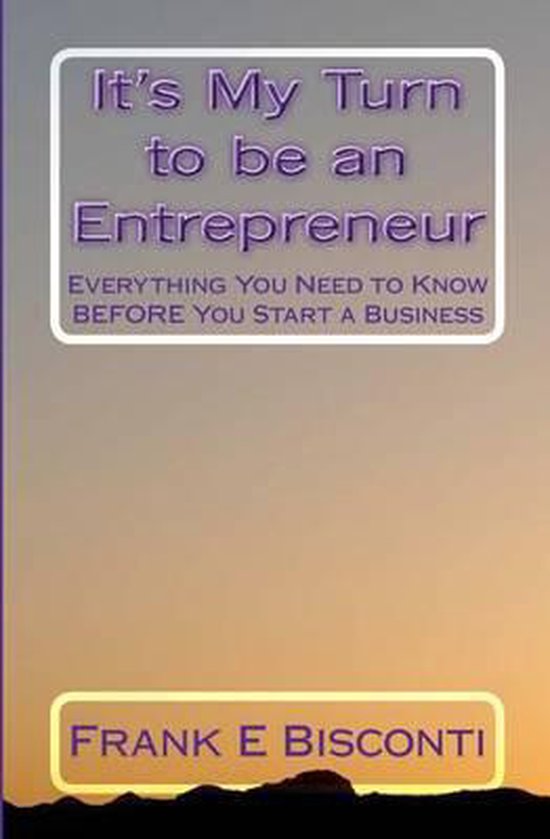 It's My Turn to be an Entrepreneur - cover