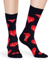 Happy Socks Smiley Heart Sock - unisex sokken - Unisex - Maat: 41-46