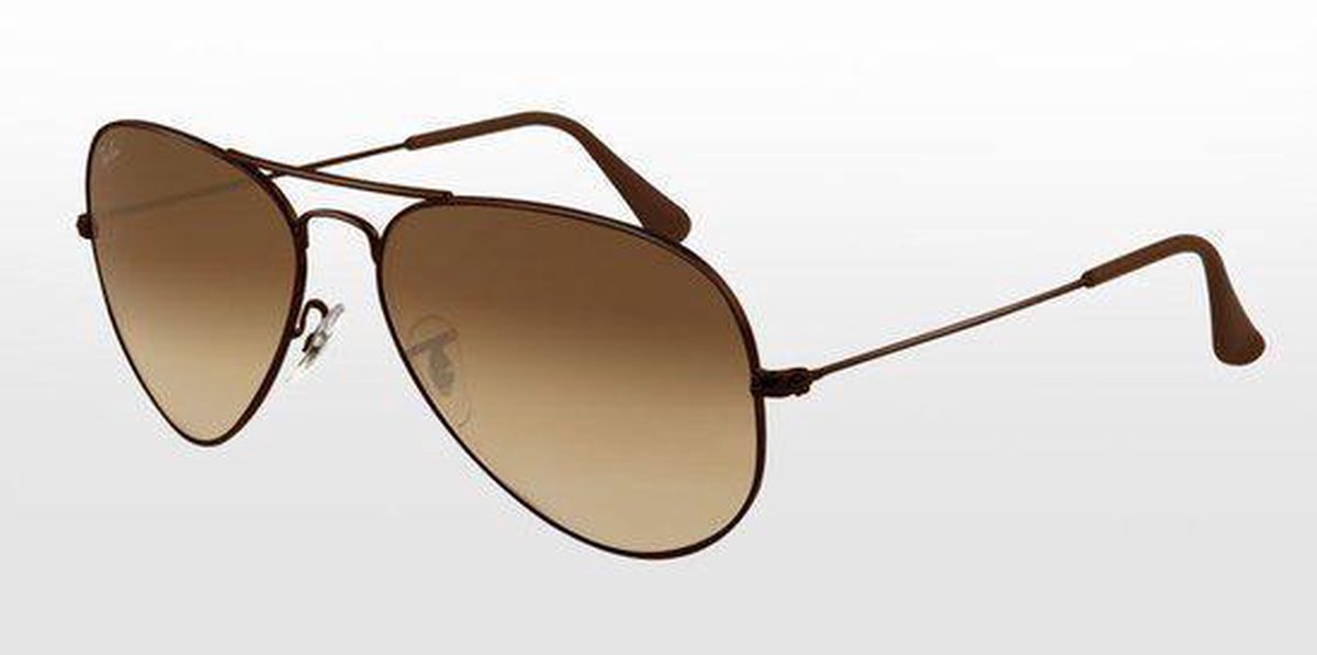 Ray Ban Aviator Large Metal Zonnebril Brown Brown Gradient Medium Bol Com