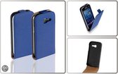 BAOHU Flip Case Lederen Hoesje Samsung Galaxy Trend Lite Blauw
