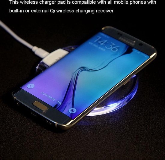De solo Onleesbaar Samsung Galaxy S7, S7 Edge wireless charger draadloze oplader pad Zwart |  bol.com