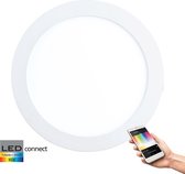 EGLO Connect Fueva-C - Inbouwarmatuur - Wit en gekleurd licht - Ø225 - Wit