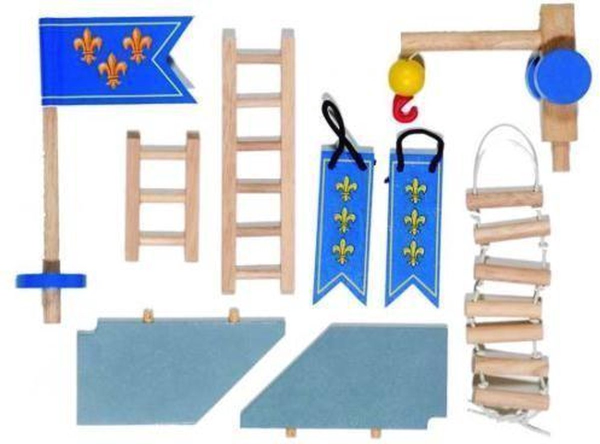 Papo Le Toy Van TV573 accessoires blauw kasteel