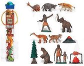 Plastic figuren prehistorisch 12 stuks