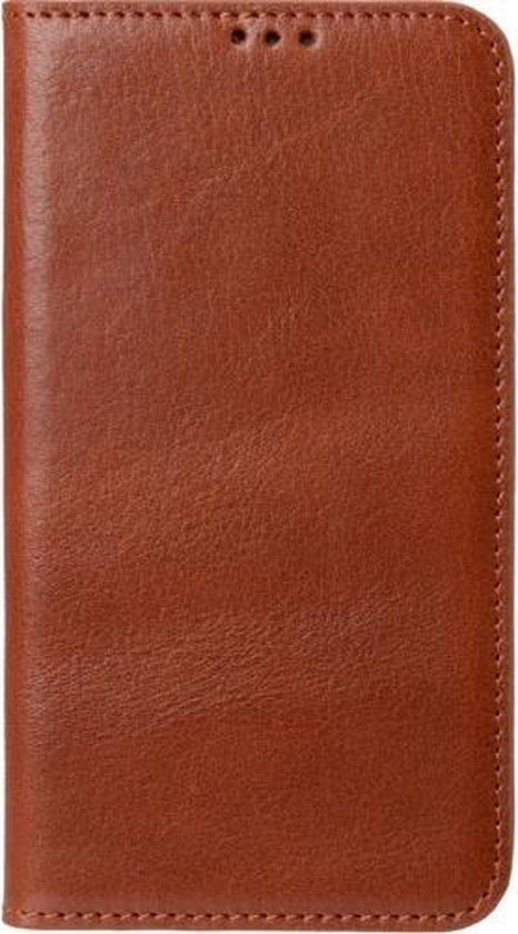 Melkco Italian Leather Wallet Book Case Herman Oranje Bruin voor Samsung Galaxy S5