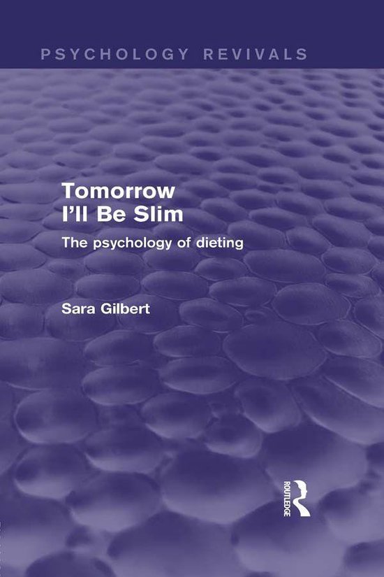 Tomorrow I'Ll Be Slim (Psychology Revivals) - cover