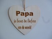 tekstbord hartje papa jij bent de liefste