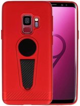 Microfoon series hoesje voor Samsung Galaxy S9 Rood