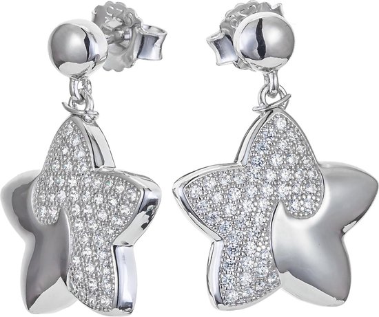 Orecchini Donna In Argento Sterling 925 Con Zirconi - Orphelia ZO-5921, Confezione Regalo, Misura 2,5x1 Cm