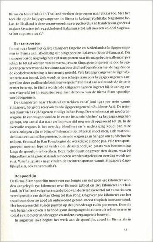 Japanse Bezetting Dl 2 Birma Siam Spoor