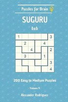 Puzzles for Brain Suguru - 200 Easy to Medium 6x6 Vol. 9