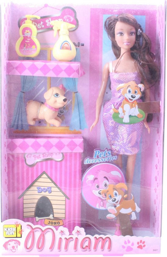 Kids Fun Tienerpop Miriam Met Hondje Meisjes 30 Cm Paars van Kids Fun — afbeelding 3