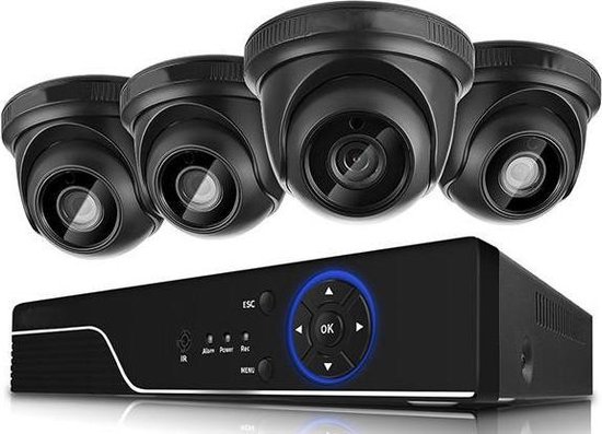 Full HD 1080P Beveiligingscamera set met 4 Camera's Indoor | bol.com