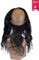 Shri 100% Indian Human Hair 360⁰ Frontal Body Wave, 14 Inch, 130% Density