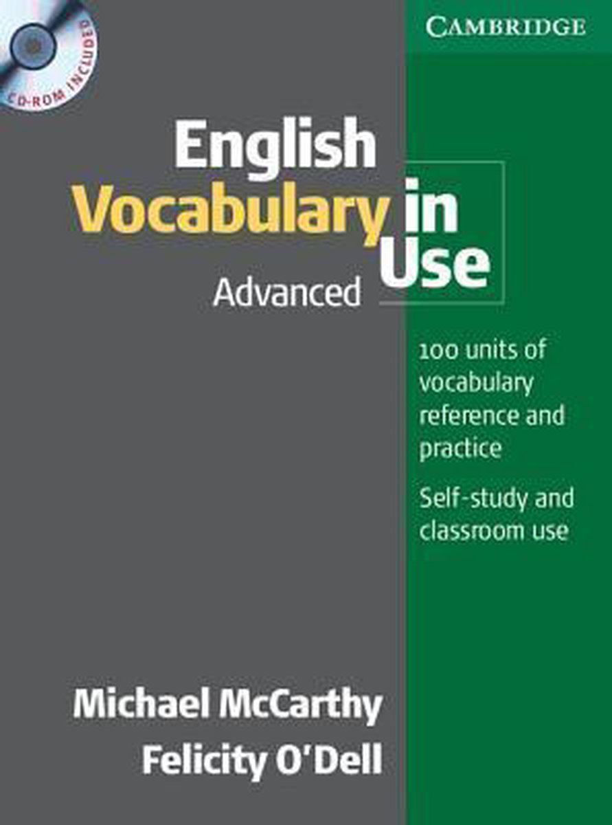 Omslag van English Vocabulary In Use Advanced With Answers And Cd-Rom