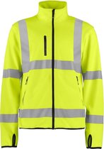 Projob Prio lichte softshell - Geel / Zwart - 6105 - maat XS