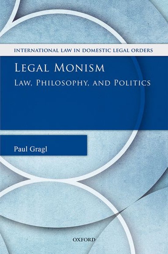 International Law and Domestic Legal Orders - Legal Monism - cover