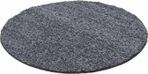 Flycarpets Candy Shaggy Rond Vloerkleed - 160x160cm - Grijs