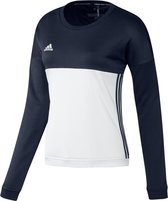 adidas T16 Crew Sweater Dames - Navy / Wit - maat M