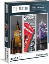 Clementoni - Drieluik puzzel - London - 3 x 500 stukjes