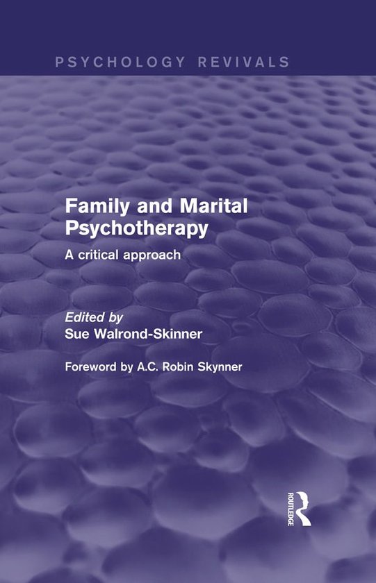 Family and Marital Psychotherapy (Psychology Revivals) - cover