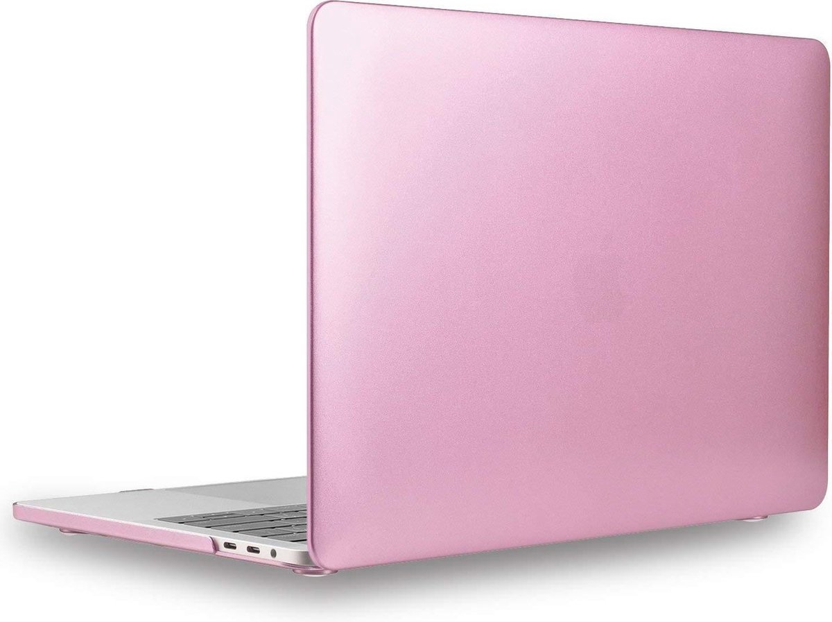 Macbook Case voor New Macbook PRO met of zonder Touch Bar 13 inch 2016/2017 - Hard Case - Metallic Rose Pink