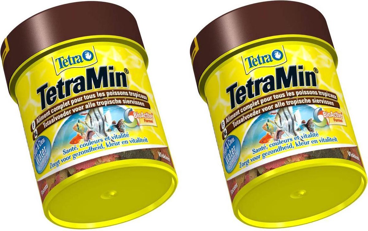 Tetra Tetramin Hoofdvoer - Vissenvoer - 66 ml per 2 verpakkingen