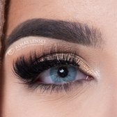 Almas Lenses in kleur "AQUA BLUE" natuurlijke jaarlenzen, Blauw