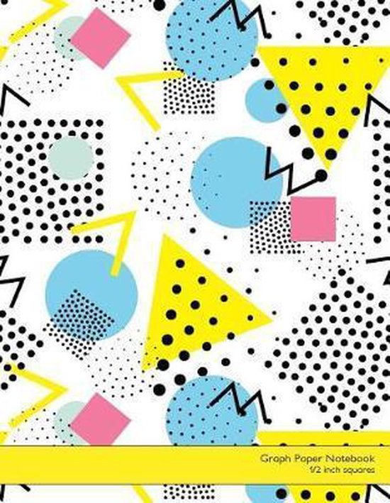 Graph Paper Notebook 1/2 Inch Squares