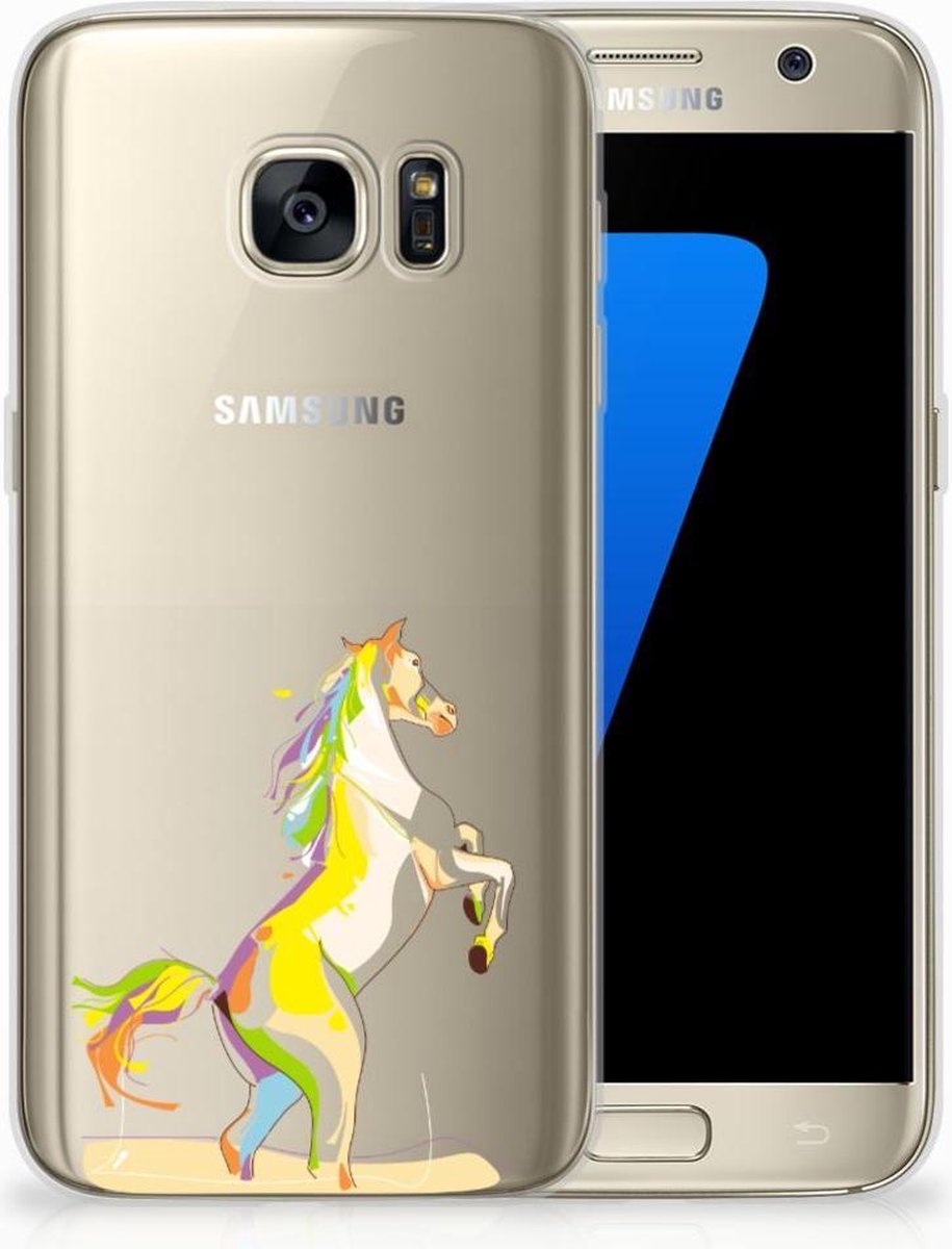Samsung Galaxy S7 Telefoonhoesje met Naam Horse Color