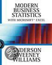 Modern Business Statistics With Microsoft Excel