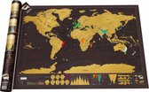Luckies Wereldkaart 82.5 x 59 cm - Karton - Scratch map