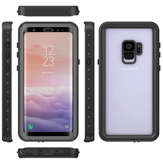 hengel Blootstellen De kerk Samsung Galaxy S9 Plus hoesje - Waterproof Case - zwart | bol.com