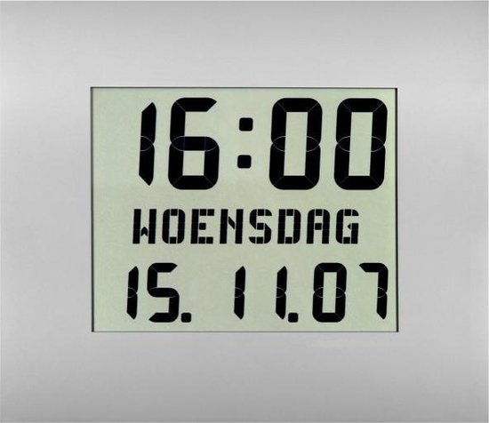 Alternatief bericht Meevoelen LCD KLOK Tijd Dag Datum | bol.com