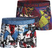 Bjorn Borg - Jongens - 2-Pack NY Times & Sky Boxershort - Multicolor - 134