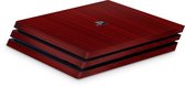 Playstation 4 Pro Console Skin Brushed Rood