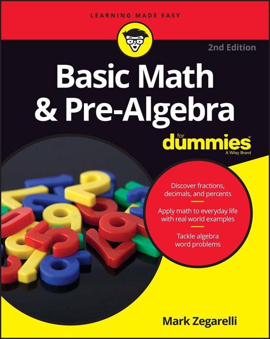 Basic Math & Pre-Algebra For Dummies - cover