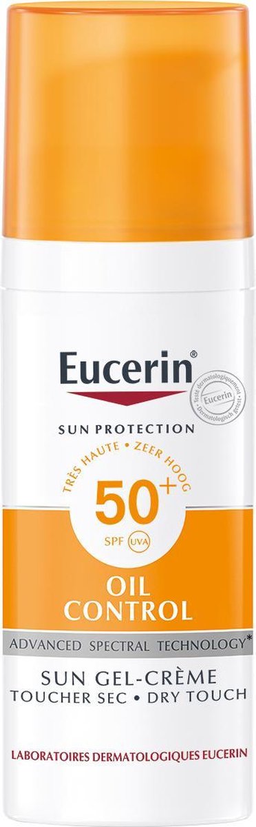 Periodiek Hijsen het winkelcentrum Eucerin Sun Oil Control Gel-Crème SPF 50+ - Zonnebrand - 50 ml | bol.com