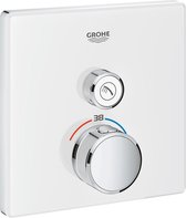 GROHE Grohtherm SmartControl Thermostatiche Douchekraan - Inbouw mengkraan - Vierkant - Wit