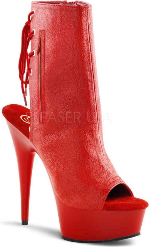 Pleaser Plateau Shoes- DELIGHT-1018 US Rood