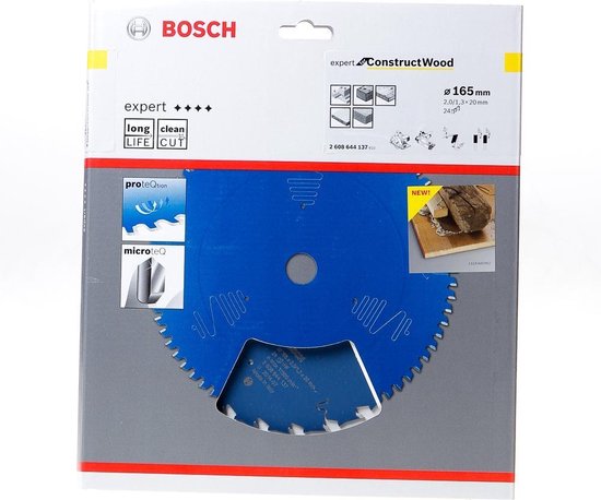 DeWALT DT1933 Cirkelzaagblad | Snel Zagen | Voor Hout | 165 X 20 Mm 18t P 35054